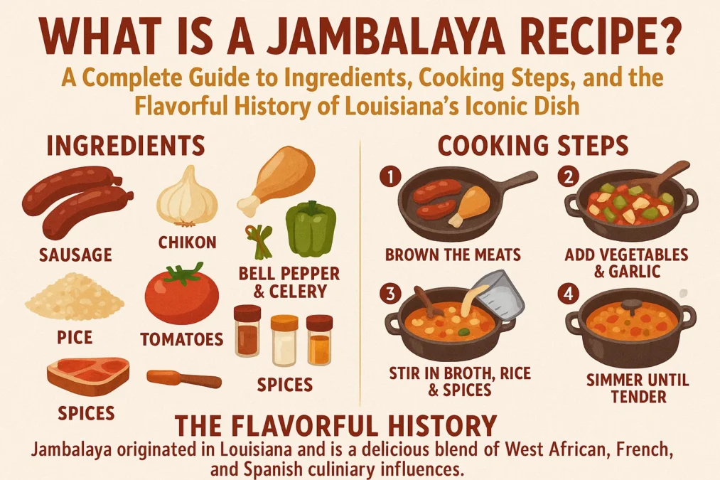 What Is a Jambalaya Recipe? A Complete Guide to Ingredients Cooking Steps and the Flavorful History of Louisiana’s Iconic Dish