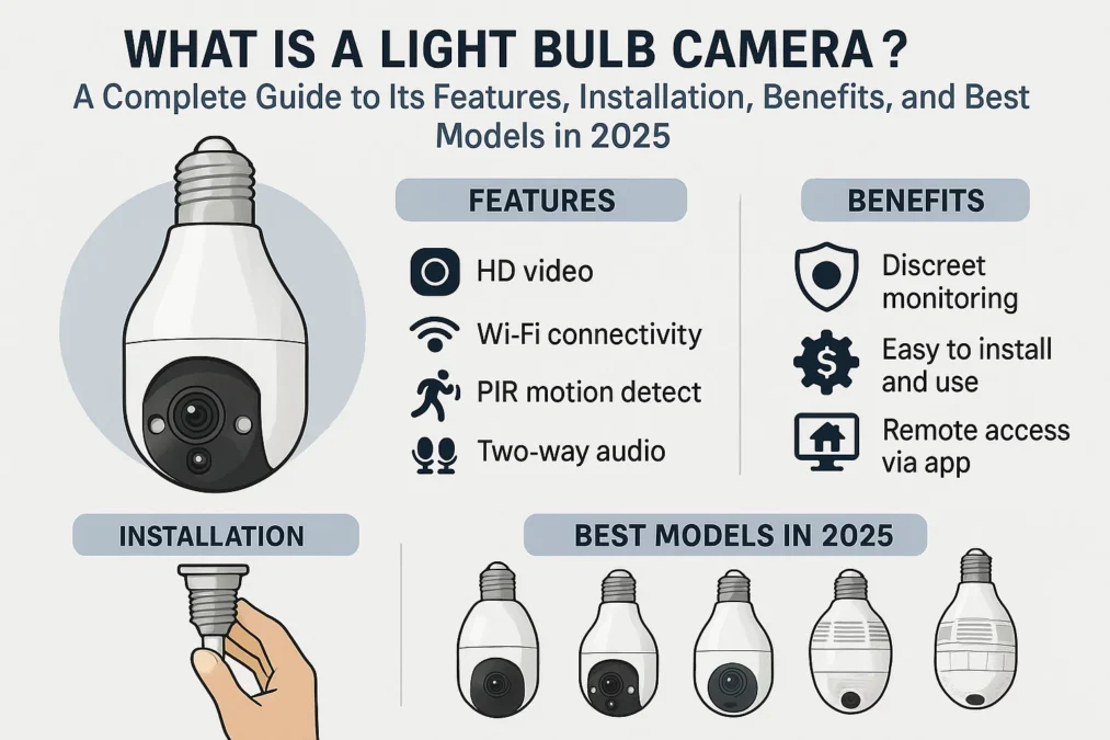 What Is a Light Bulb Camera? A Complete Guide to Its Features Installation Benefits and Best Models in 2025